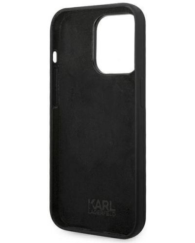 Калъф Karl Lagerfeld - Karl Head, iPhone 14 Pro, черен - 5